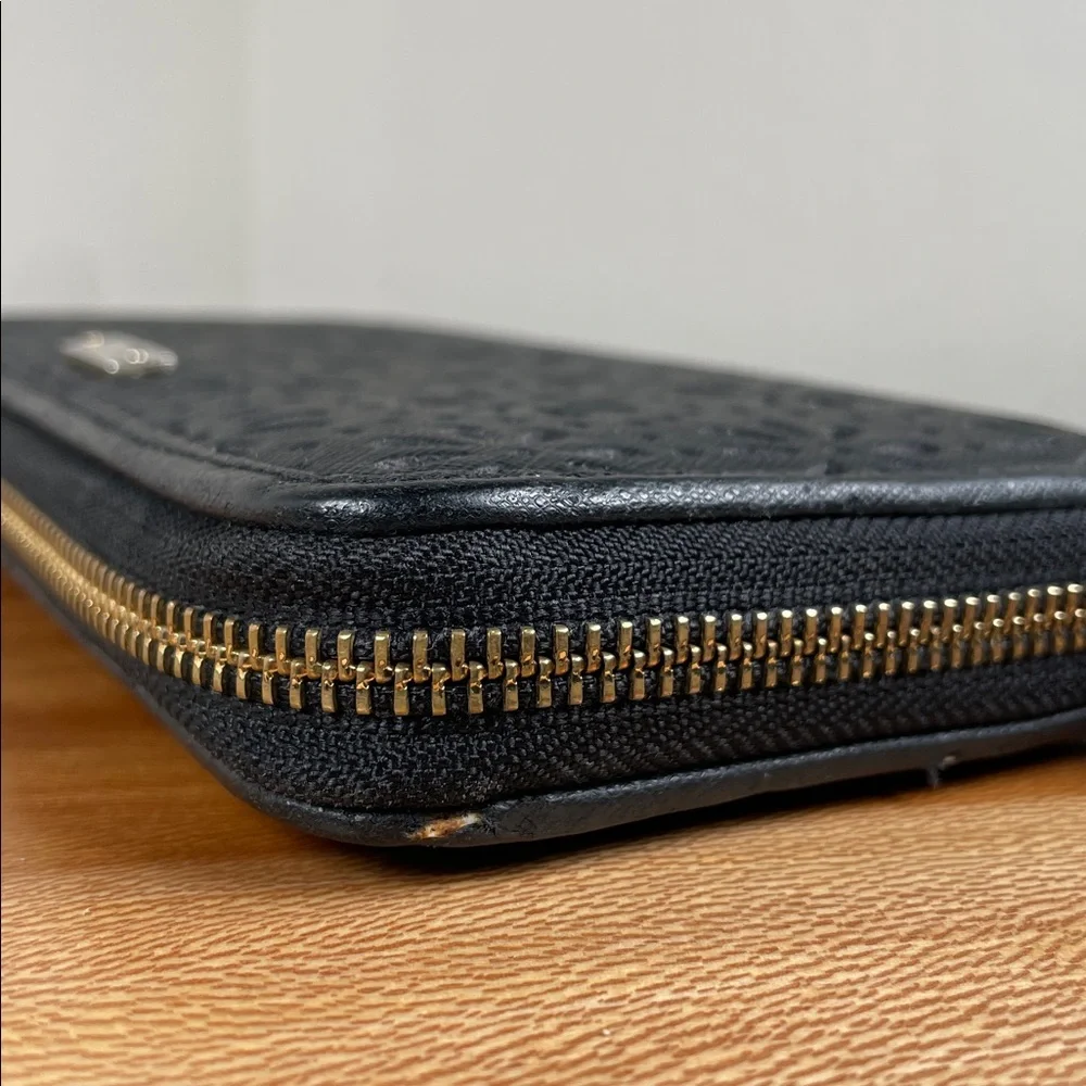 KATE SPADE New York Cedar Street Perforated Lacey Wallet Black Leather